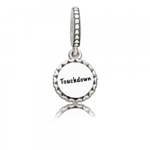 Pandora Necklace Football Dangle Mixed Enamel Jewelry