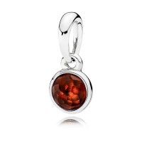 Pandora Necklace January Birthstone Garnet Droplet Birthstone Pendant Jewelry Pandora Necklace January Birthstone Garnet Droplet Birthstone Pendant Jewelry