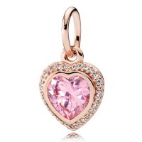 Pandora Necklace Love Heart Pendant Rose Jewelry Pandora Necklace Love Heart Pendant Rose Jewelry