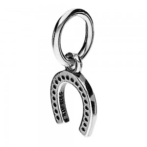 Pandora Necklace Lucky Horseshoe Pendant Sterling Silver Jewelry