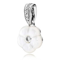 Pandora Necklace Luminous Floral Floral Pendant Pave CZ Jewelry Pandora Necklace Luminous Floral Floral Pendant Pave CZ Jewelry