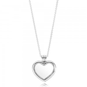 Pandora Necklace Petite Memories Floating Heart Finite Love Locket Jewelry