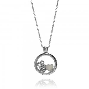 Pandora Necklace Petite Memories Medium Finite Love Locket Jewelry