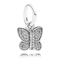 Pandora Necklace Silver Butterfly Pendant Jewelry Pandora Necklace Silver Butterfly Pendant Jewelry