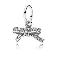 Pandora Necklace Silver Delicate Bow Pendant Jewelry Pandora Necklace Silver Delicate Bow Pendant Jewelry