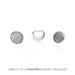 Pandora Necklace Silver June Petite Memories Birthstone Locket Silver Jewelry