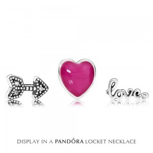Pandora Necklace Silver Petite Memories Floating Love Heart Locket Jewelry