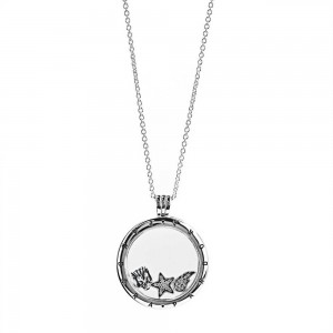 Pandora Necklace Silver Petite Memories Large Starry Locket Jewelry