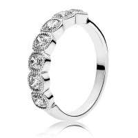 Pandora Ring Allu Cushion Cubic Zirconia Silver Jewelry Pandora Ring Allu Cushion Cubic Zirconia Silver Jewelry