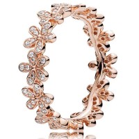 Pandora Ring Dazzling Daisy Band Floral Rose Gold Jewelry Pandora Ring Dazzling Daisy Band Floral Rose Gold Jewelry