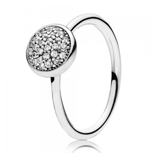 Pandora Ring Dazzling Droplet Pave CZ Jewelry