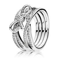 Pandora Ring Delicate Sentiments Bows Pave CZ Jewelry Pandora Ring Delicate Sentiments Bows Pave CZ Jewelry