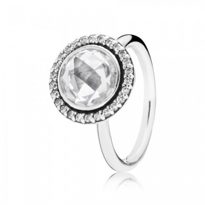 Pandora Ring Faceted Sterling Silver Jewelry