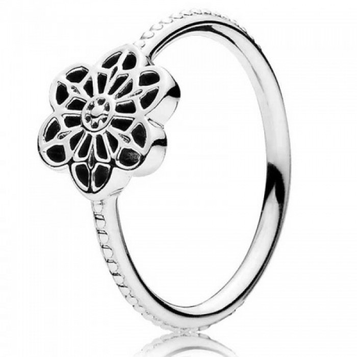 Pandora Ring Floral Daisy Lace Floral Jewelry