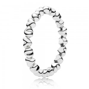 Pandora Ring Heart Band Love G546 Jewelry