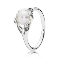 Pandora Ring Luminous Leaves Pearl Jewelry Pandora Ring Luminous Leaves Pearl Jewelry