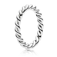 Pandora Ring Narrow Twisted Silver Jewelry Pandora Ring Narrow Twisted Silver Jewelry