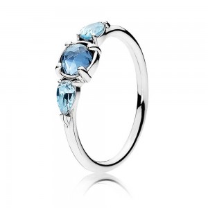 Pandora Ring Patterns Of Frost Ice Drops Silver Jewelry