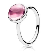 Pandora Ring Pink Poetic Droplet Sterling Silver Jewelry Pandora Ring Pink Poetic Droplet Sterling Silver Jewelry