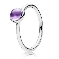 Pandora Ring Purple Poetic Droplet Sterling Silver Jewelry Pandora Ring Purple Poetic Droplet Sterling Silver Jewelry