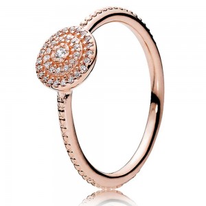 Pandora Ring Radiant Elegance Rose Gold Jewelry