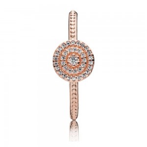 Pandora Ring Radiant Elegance Rose Gold Jewelry
