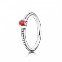 Pandora Ring Synthetic Ruby Heart Love Sterling Silver Jewelry Pandora Ring Synthetic Ruby Heart Love Sterling Silver Jewelry