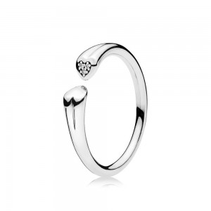 Pandora Ring Two Hearts Pave CZ 196572cz Jewelry