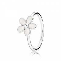 Pandora Ring White Daisy Flower Enamel Jewelry Pandora Ring White Daisy Flower Enamel Jewelry