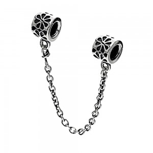 Pandora Safety Chains Flower Sterling Silver Jewelry