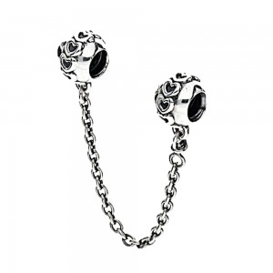 Pandora Safety Chains Hearts Love Jewelry